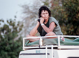 Girl on Safari.